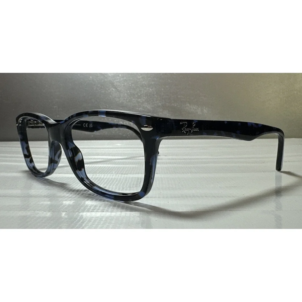 Ray-Ban Eyeglasses RB 5228 8424 Spotted Blue Havana Square Frame 53[]17 140